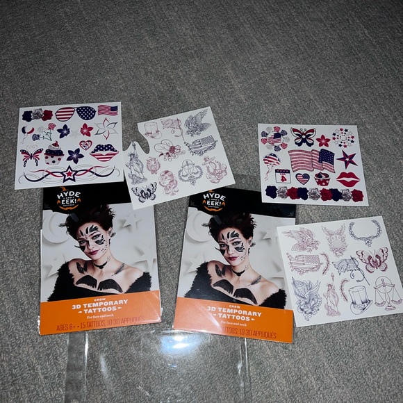 Temporary tattoo bundle; minimalist looks and Fourth of July - Picture 7 of 11
